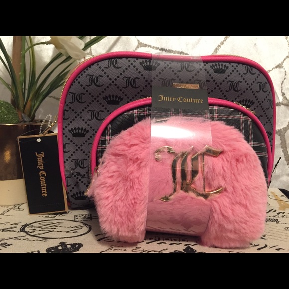 Juicy Couture Handbags - Juicy Couture 3pc. Cosmetic Bag Case